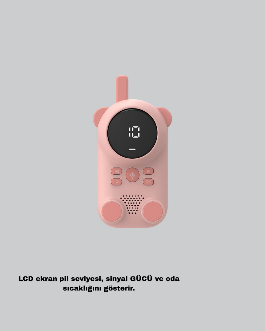 1242039_7-175.png Uzun Menzilli Bebek Telsizi 1-3 Km Çekim 22 Kanal LCD Ekran VOX Şarjlı - Görsel 5