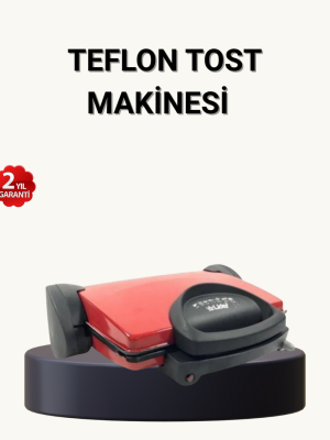 Tost Makinesi Geniş Kapasiteli Çıkarılabilir Plaka Üç Kademeli Isı Ayarlı