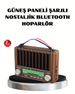 Solar Hoparlör Bluetooth FM AM SW Radyo Çok Fonksiyonlu Şarjlı