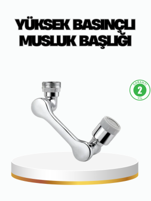 Üç Segmentli 1080 Derece Musluk Aparatı Esnek Döner Havalandırıcı Pratik Kullanım