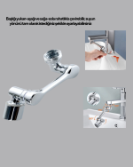 1080° Dönebilen Musluk Başlığı Robotik Kol Havalandırıcı Çok Yönlü Su Yönlendirme - Görsel 2