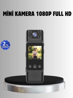 180° Döner Lensli Mini Kamera 1080P Full HD Hareket Algılama 1200mAh