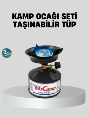 Taşınabilir Kamp Ocağı Seti Pişirme Alanı Ayarlanabilir Alev