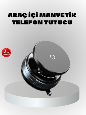 Mıknatıslı Araç Telefon Tutucu Vakum Teknolojili 360° Ayarlanabilir