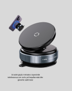 Mıknatıslı Araç Telefon Tutucu Vakum Teknolojili 360° Ayarlanabilir - Görsel 2