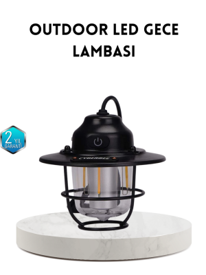 Outdoor Retro Kamp Işığı Uzun Ömürlü Pil Taşınabilir Suya Dayanıklı