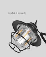 Outdoor Retro Kamp Işığı Uzun Ömürlü Pil Taşınabilir Suya Dayanıklı - Görsel 5