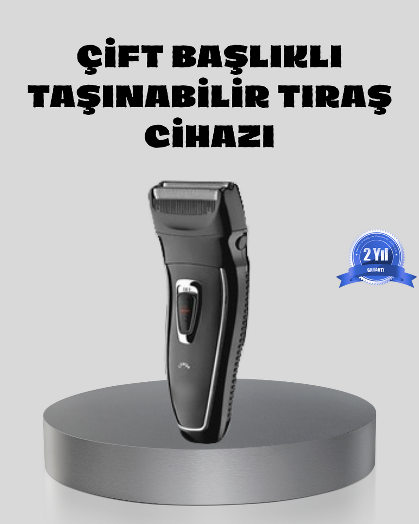 1242214_2-186.png Erkek Tıraş Makinesi Kablosuz Kuru Tıraş Folyo Başlık Yıkanabilir Gövde - Görsel 1