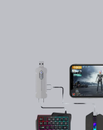 Android Uyumlu Mobil Oyun Kiti 5in1 Klavye Mouse Dönüştürücü Gecikmesiz FPS Set - Görsel 3