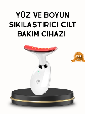 Boyun ve Gıdı Toparlayıcı EMS Cilt Sıkılaştırıcı 7000 Titreşim Isı Terapisi