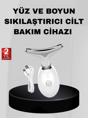 Kablosuz Şarjlı Yüz Sıkılaştırıcı Cihaz EMS Mikro Akım Anti-Aging Masaj Aleti