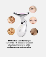 Kablosuz Şarjlı Yüz Sıkılaştırıcı Cihaz EMS Mikro Akım Anti-Aging Masaj Aleti - Görsel 2