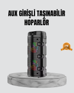 Taşınabilir Bluetooth Hoparlör Çift Sürücü Güçlü Bas HD Ses Çoklu Bağlantı