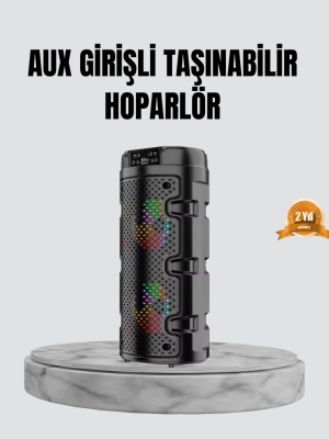 Taşınabilir Bluetooth Hoparlör Çift Sürücü Güçlü Bas HD Ses Çoklu Bağlantı