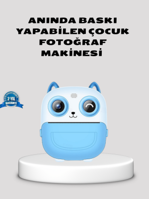 Çocuklar İçin Dijital Kamera Termal Yazıcı 48MP Çift Kamera 1300mAh Batarya