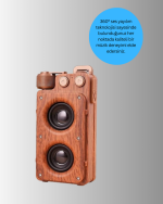 Klasik Görünümlü Bluetooth Hoparlör 360 Derece Stereo ve FM Radyo - Görsel 2