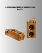Retro Bluetooth Hoparlör Ahşap Görünümlü 5W Çift Stereo Ses - Görsel 3