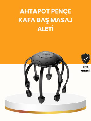 Saç Derisi Masaj Aleti 8 Bağımsız Kol 3 Modlu Derin Rahatlama