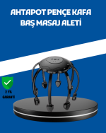 Elektrikli Saç Derisi Masaj Aleti Çok Noktalı 8 Kollu Titreşimli Masaj