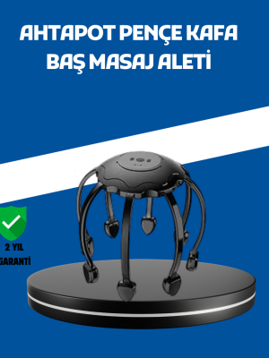 Elektrikli Saç Derisi Masaj Aleti Çok Noktalı 8 Kollu Titreşimli Masaj