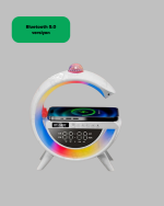 7 Ses Efektli RGB Işıklı FM Destekli Kablosuz Şarjlı Bluetooth Hoparlör - Görsel 4