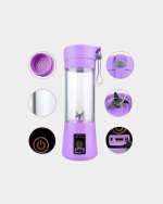 USB Şarjlı Portatif Blender 380ml Çelik 304 Bıçaklı Mobil Smoothie Maker - Görsel 3