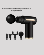 6 Kademeli Kas Masaj Tabancası 4 Başlıklı Güçlü Sessiz Sporcu Masaj Cihazı Şarjlı - Görsel 3