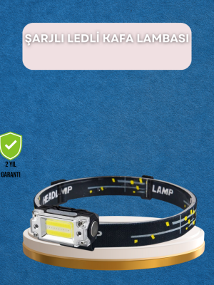 Taşınabilir Şarjlı LED Fener XPE95LM COB120LM Manyetik Gövde