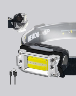 Kompakt LED Kafs Feneri USB Şarjlı Manyetik 2 Işık Modlu 215 Lümen - Görsel 6