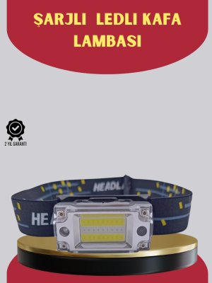 Şarj Edilebilir LED KAFA Feneri 215 Lümen XPE COB Güçlü Aydınlatma