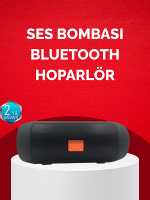 Bluetooth Hoparlör 20W Bass Güçlü Ses USB Flash AUX Destekli