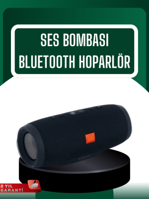 Kablosuz Hoparlör 12 Saat Çalma Süresi USB AUX TF Kart Destekli