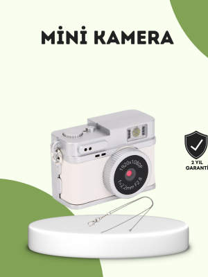 Mini HD Dijital Kamera 1080P Kordonlu Taşınabilir Retro Model