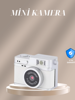 Cep Boy Vintage Dijital Kamera LED Destekli Full HD Video