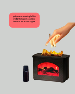 USB Ultrasonik Hava Nemlendirici Ayarlanabilir Sis ve Aromaterapi Özellikli - Görsel 2