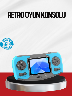 El Tipi Retro Oyun Konsolu Çocuklara Özel Portatif Oyun Makinesi