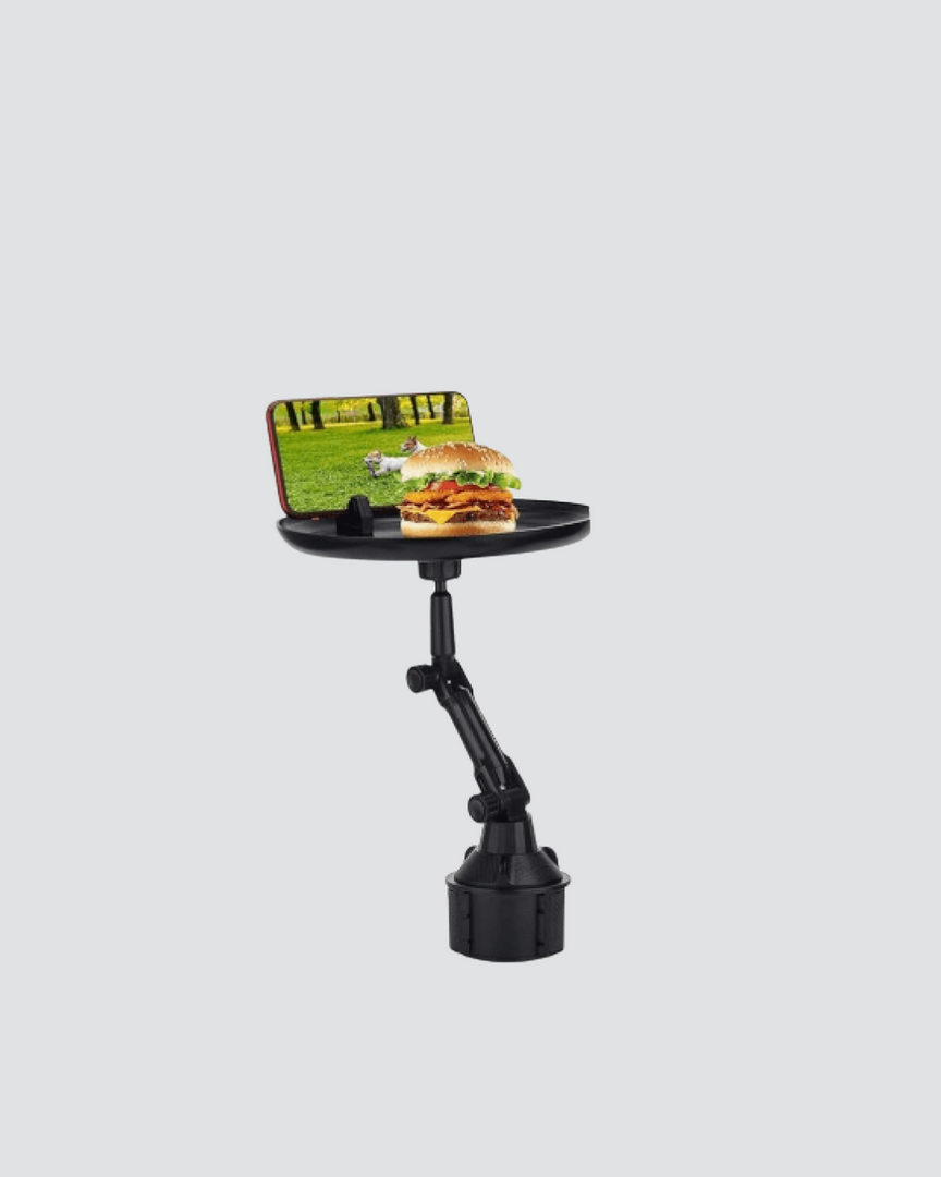 1242899_10-56.png Universal Araç İçi Bardaklık Tepsisi 9 İnç Yemek Alanı ve Telefon Standlı - Görsel 5