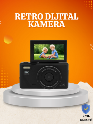 75MP 5K Video Destekli Dijital Kamera 18x Zoom Çok Eksenli Stabilizasyon