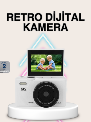 5K Dijital Kamera Otofokus WiFi Aktarım ve 18x Dijital Zoom