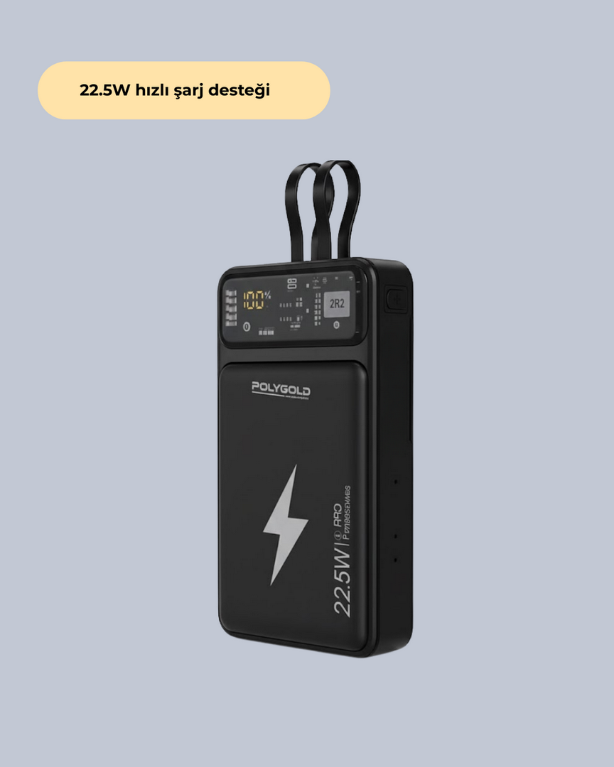 1242925_7-223.png Taşınabilir Powerbank 22.5W Hızlı Şarj Destekli - Görsel 2