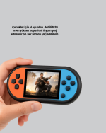 Retro 520 Oyunlu Taşınabilir Konsol HD Ekran USB Şarjlı - Görsel 3