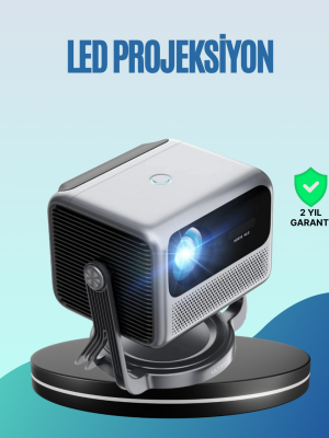 Smart Projector Android TV Otomatik Odaklı Full HD