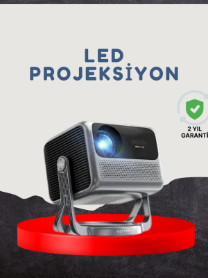 Smart Projector Android TV Dolby Sesli WiFi Bluetooth