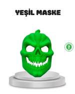 Yeşil Maske Dekor Ev ve Parti Süsleme Ürünü
