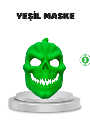Yeşil Maske Dekor Ev ve Parti Süsleme Ürünü