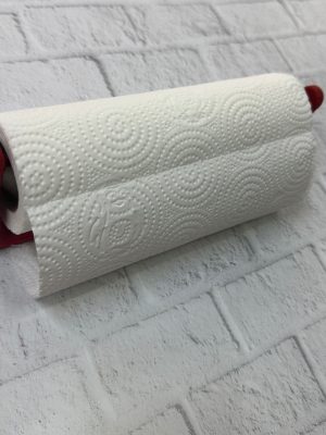 Kırmızı Peçete Askısı Mutfak Duvar Tipi Peçetelik Organizer