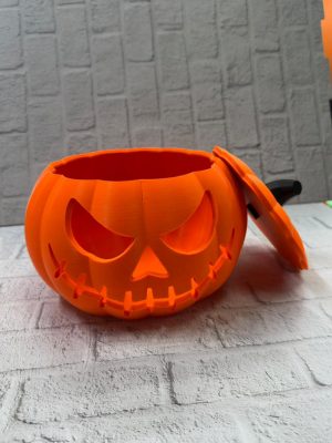 Balkabağı Tasarım Kapaklı Dekoratif Kase