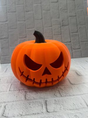 Kapaklı Balkabağı Dekor Kutusu 21×15 cm Halloween Temalı Saklama