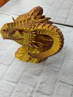 Mitolojik Gold Ejderha Biblo Fantastik Koleksiyon Ürünü