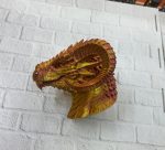 Altın Kırmızı Ejderha Figürü - Görsel 5